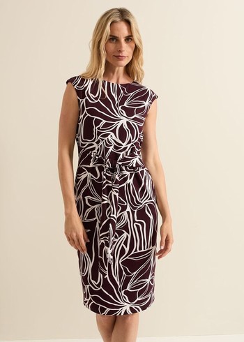 Phase Eight Sabrina Abstract Tie Dress Multicolor USA | 9652843-MP